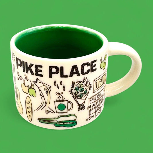 Starbucks Demitasse Pike Place / Espresso Cup / Been There Series – Mini Mug – Replacement Mug