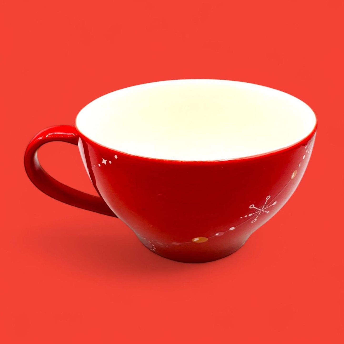 Starbucks 2006 Red Christmas Tree Holiday Decoration Cup & Saucer Set – Seasonal Replacement Mug