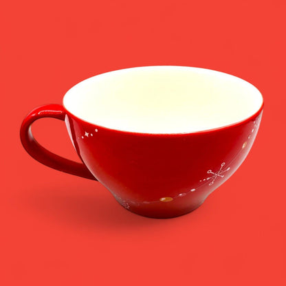 Starbucks 2006 Red Christmas Tree Holiday Decoration Cup & Saucer Set – Seasonal Replacement Mug