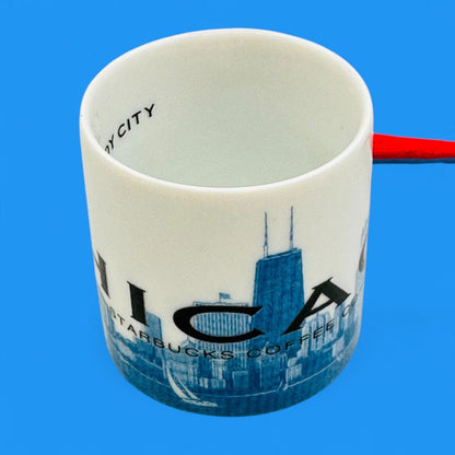 Starbucks Vintage 2002 Skyline Series Chicago Mini Coffee Mug Christmas Tree Ornament – Seasonal