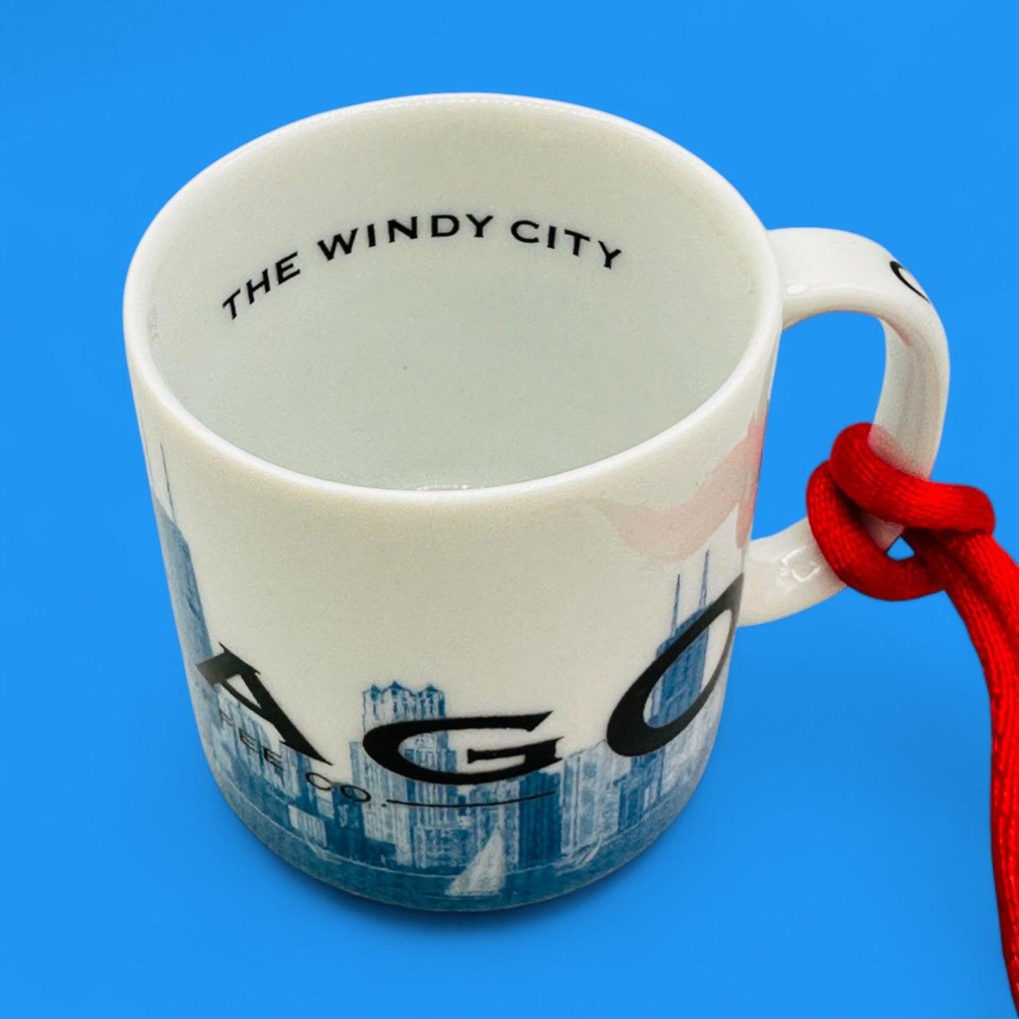 Starbucks Vintage 2002 Skyline Series Chicago Mini Coffee Mug Christmas Tree Ornament – Seasonal