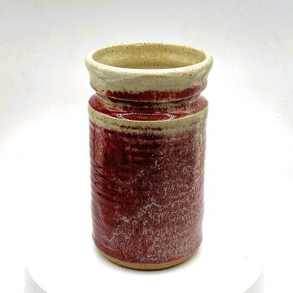 Vintage Stoneware Glazzed Pottery Flower Vase