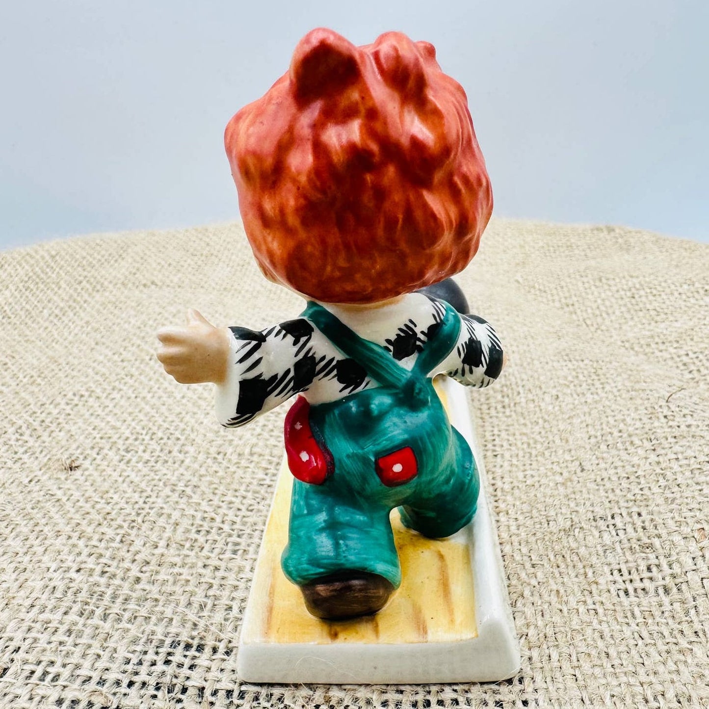 W. Goebel Redhead Boy Bowling Figurine Signed