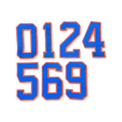 Embroidered Jersey Number 8" - Vintage 1980's - Sweater Numbers