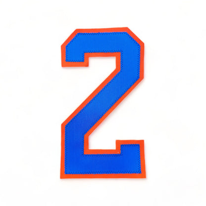 Embroidered Jersey Number 8" - Vintage 1980's - Sweater Numbers