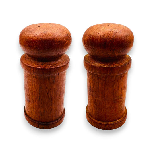 Mid-Century Modern Teak Wood Salt and Pepper Shakers