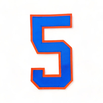 Embroidered Jersey Number 8" - Vintage 1980's - Sweater Numbers