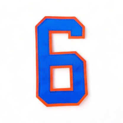 Embroidered Jersey Number 8" - Vintage 1980's - Sweater Numbers