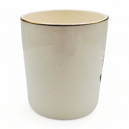 Vintage Gold Rimmed Peace River Alberta Canada Souvenir Mug - 1960's