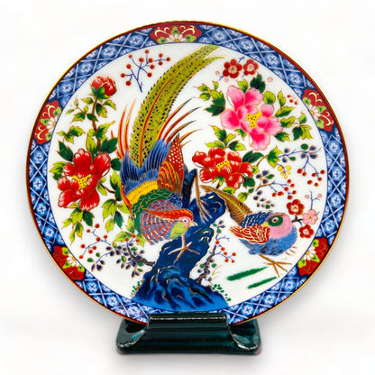 Vintage Japanese Tao Mei Imari Style Porcelain Gilt Plates - Japan - Japanese