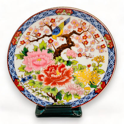 Vintage Japanese Tao Mei Imari Style Porcelain Gilt Plates - Japan - Japanese