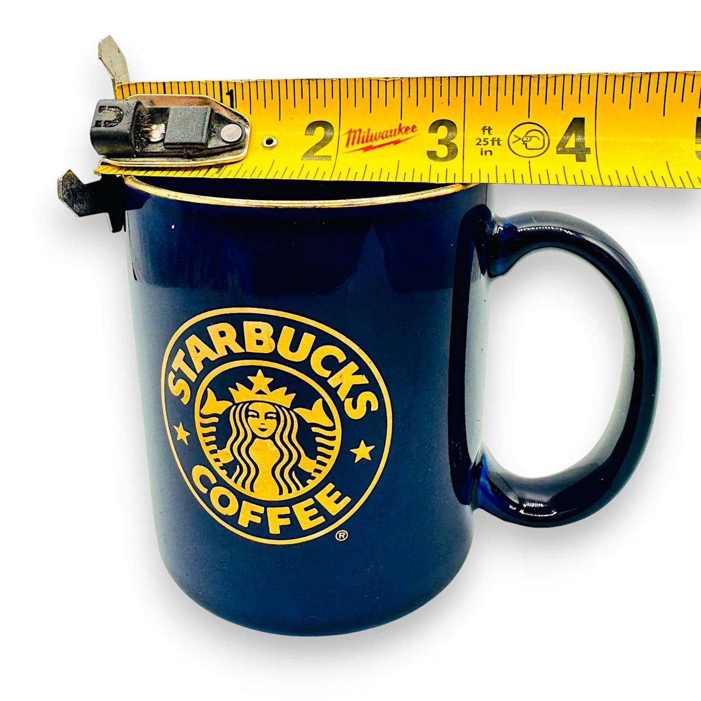 Blue & Gold Starbucks Mug - Vintage