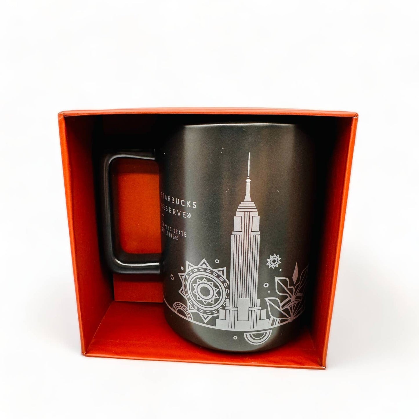 Starbucks Empire State - NEW Black Reserve Mug in Box 12 FL/OZ