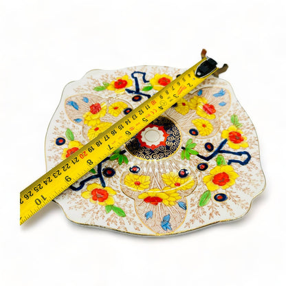 Exquisite Cairo Royal Staffordshire Imari-Style Square Luncheon Plate