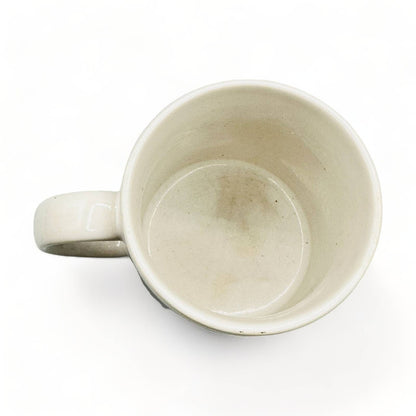 Vintage Christmas Mug - Snowy Cabin / Church Scene