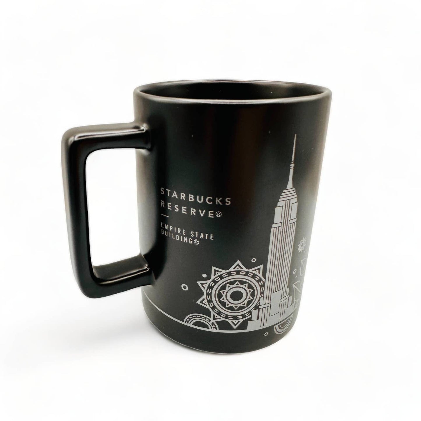 Starbucks Empire State - NEW Black Reserve Mug in Box 12 FL/OZ