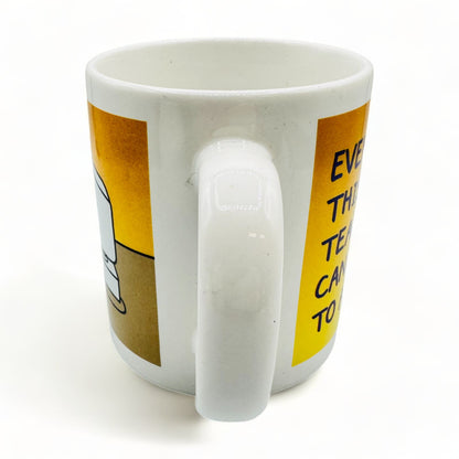 "Every Day This Job Teaches Me I Can Get Used to Anything" Dilbert Coffee Mug Cup - Retro