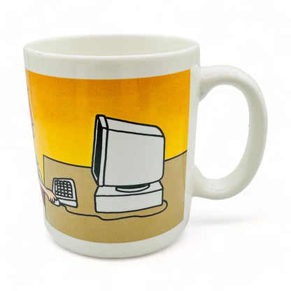 "Every Day This Job Teaches Me I Can Get Used to Anything" Dilbert Coffee Mug Cup - Retro