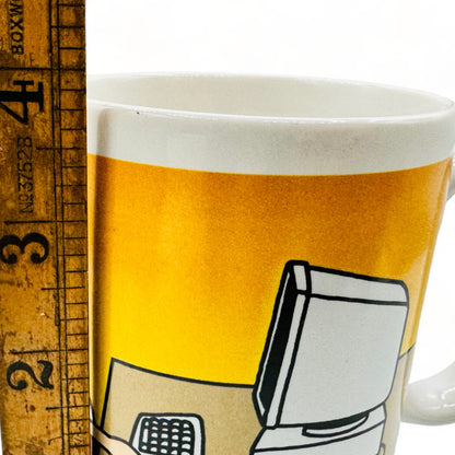 "Every Day This Job Teaches Me I Can Get Used to Anything" Dilbert Coffee Mug Cup - Retro